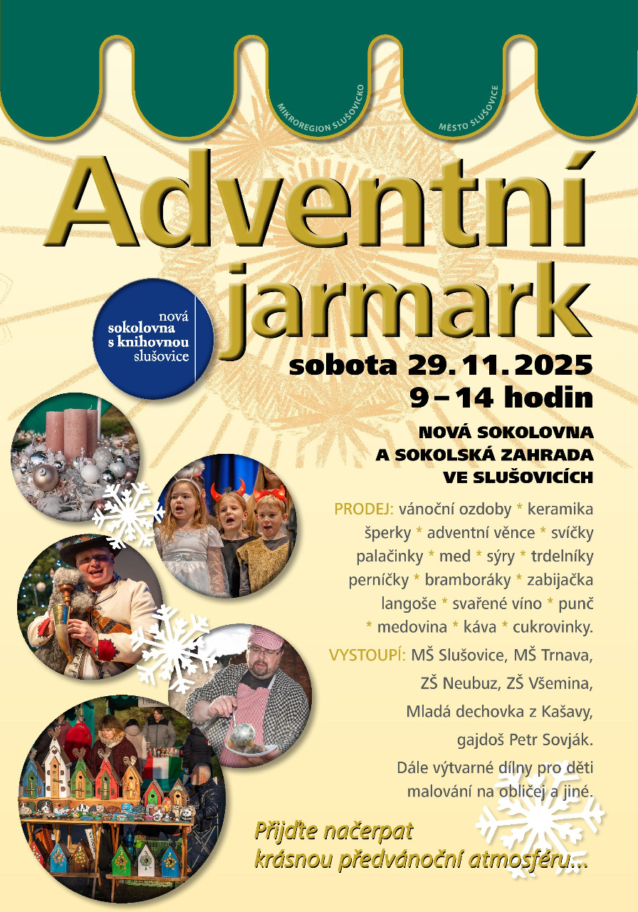 Plakátek Adventní jarmark mikroregionu Slušovicko 29.11.2025